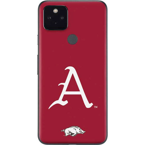 University of Arkansas-Fayetteville A Red Google Pixel 4a 5G Skin